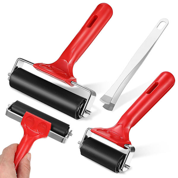 2 st Brayer-rullar Matborttagningsverktyg med Pincett för Silhouette Värmeöverföringsprojekt DIY-trycktillverkning