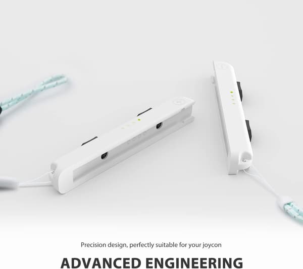 Tenvoonl Joycon Stropper, erstatning for Switch Joycon-strop, justerbar Joycon håndledsstrop 2-pak (hvid) White