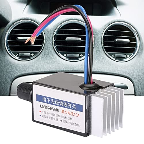DC 12V/24V Universal Motorhastighetskontroller Bryter for Bil Lastebil Vifte Varmeapparat Kontroll