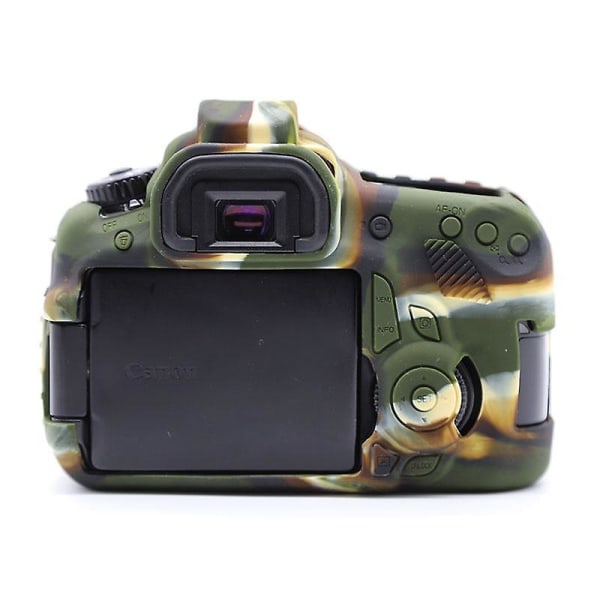 Silikonfodral för Canon EOS 60D, dammtät och stöttåligt digitalkameraskydd Camouflage