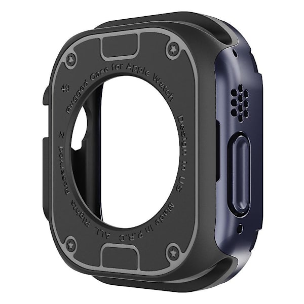 Klockfodral för Apple Watch Series 8 7 41mm/Series 6 5 4 SE (2022) SE 40mm TPU+PC Stöttålig Ram Midnight Blue