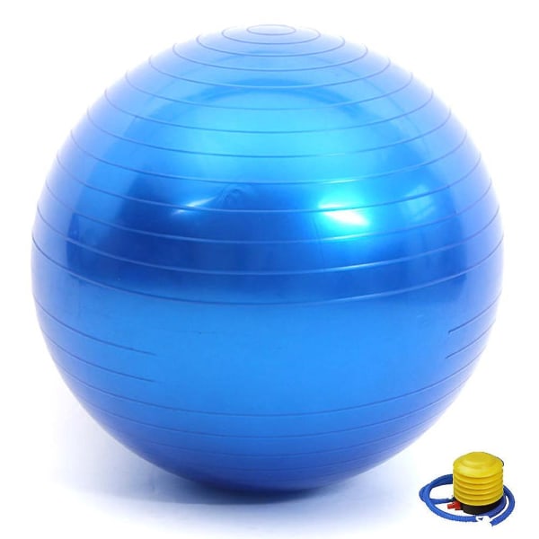 Träningsboll, stabilitetsboll för hemmet, yoga, gymboll, fysioboll, schweizisk boll, sjukgymnastik blue 65cm