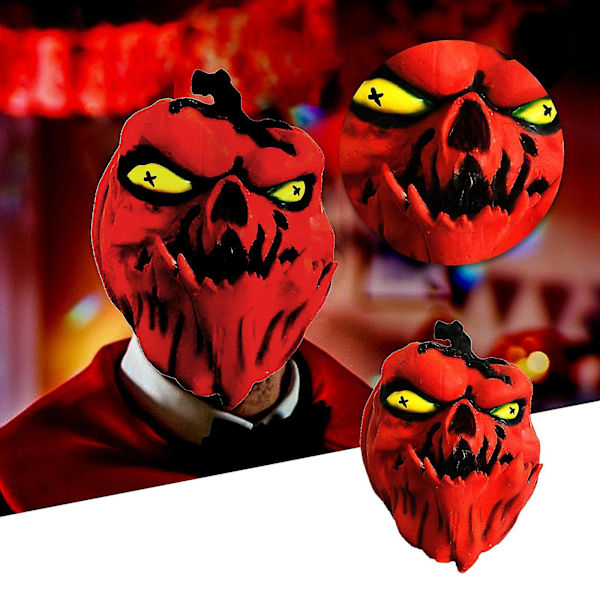 Pelottava Tomaattinaamio Halloween Kauhu Hauska Lateksi Koko Päähine Hauska Kauhunaamio