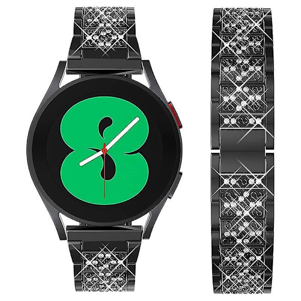 20 mm:n seoksesta valmistettu kellon ranneke Garmin Vivomove/Samsung Galaxy Watch3 41 mm/Huawei Watch GT 2 42 mm -kelloille Black