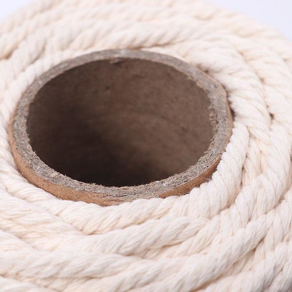 Beige Köysi 3 Mm X 200 M, Puuvillaköysi, Seinäkoristeeksi Riippuvia Kasveja Varten