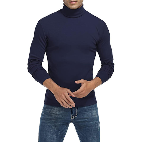 Herr tröja med polokrage, slim fit, långärmad