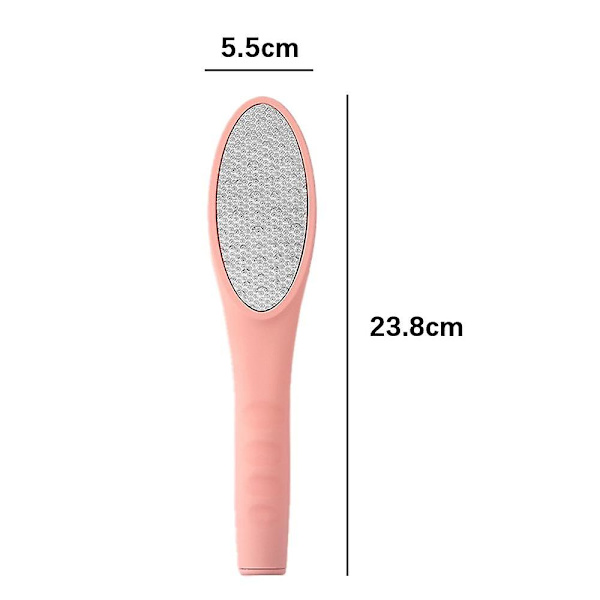 Lasinen jalkaviila, jalkojenhoito, kovettumien poistaja kuolleelle iholle ja halkeileville kantapäille, ammattimainen jalkahoito Pink Morandi handle