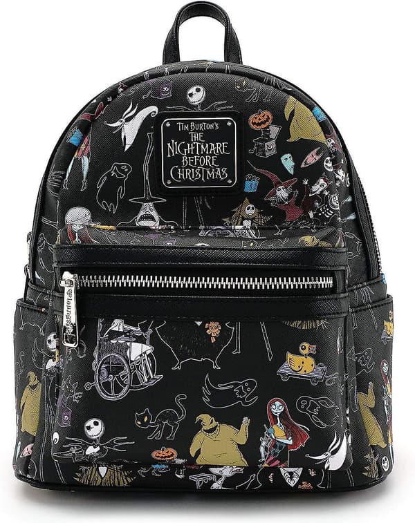 Loungefly X Nightmare Before Christmas Damväskor Allover-print Karaktär Mini Ryggsäck