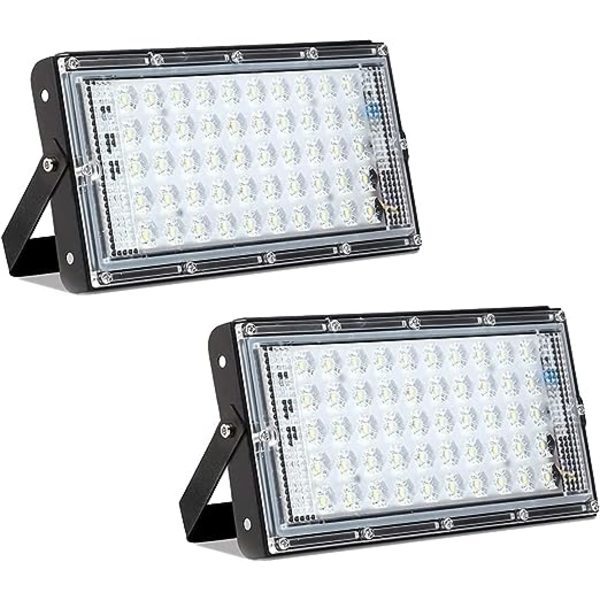 LED-valonheitin ulkokäyttöön, turvavalo seinälle, 50W 4800LM 6000K puutarhavalaisin IP65 vedenpitävä valonheitin