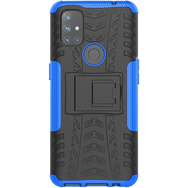 Liangnv Etui til Oneplus Nord N10 5g, Robust Hybrid Slankt Dobbelt Lag Robust Gummi Hybrid Hårdt/blødt Stødabsorberende Beskyttelsesetui med Støttefod