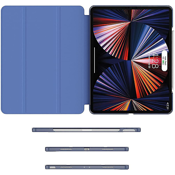 Kotelo iPad Pro 12.9 2021 (iPad 5. sukupolvi), Ultraohut Kevyt Kolmiosainen Suoja