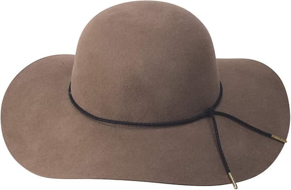 Dame Retro Bredskyggede Stor Slap Panama Hat Bælte Uld Fedora Hat