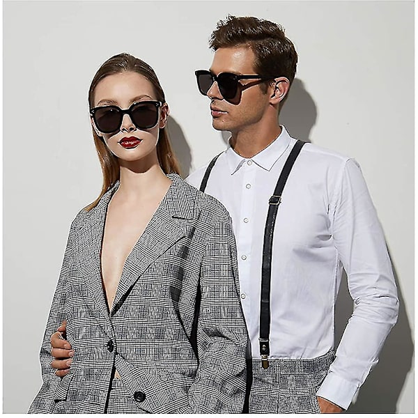 Oversized solbriller til kvinder Retro letvægtsstel store linser kvinder Style3