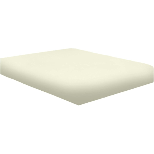 100% egyptiläistä puuvillaa 10\"/25cm syvät lakanat - Muotoonommeltu - Yhden hengen - Kahden hengen - King - Super King Cream Super King