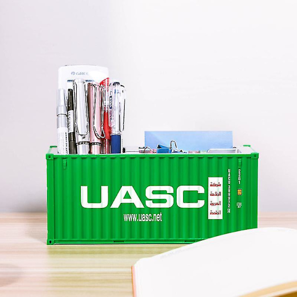 20ft Mini Skibscontainer Model Legetøj Cargo Container Maritimo Die-Cast Container Skibsboks Penholder Kontorgaver Tilpasset Logo UASC 30 Pen holder