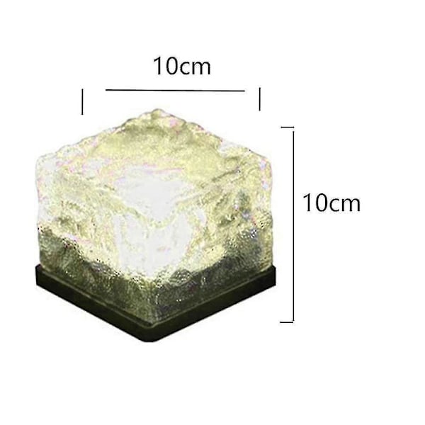 Solcellsdrivna Ljus - Solcells-Isbitar Ljus Landskapsstig Vattentät Lampa För Utomhus Trädgård Innergård Xixi warm white