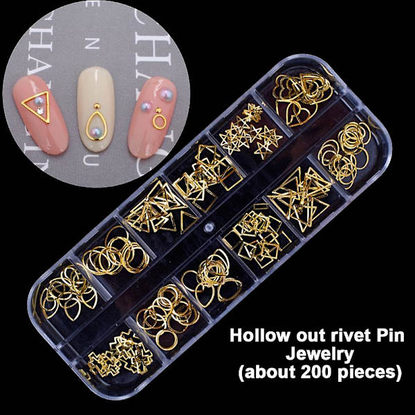 Nageldekorationer, för tillverkning av nagelharts style 2