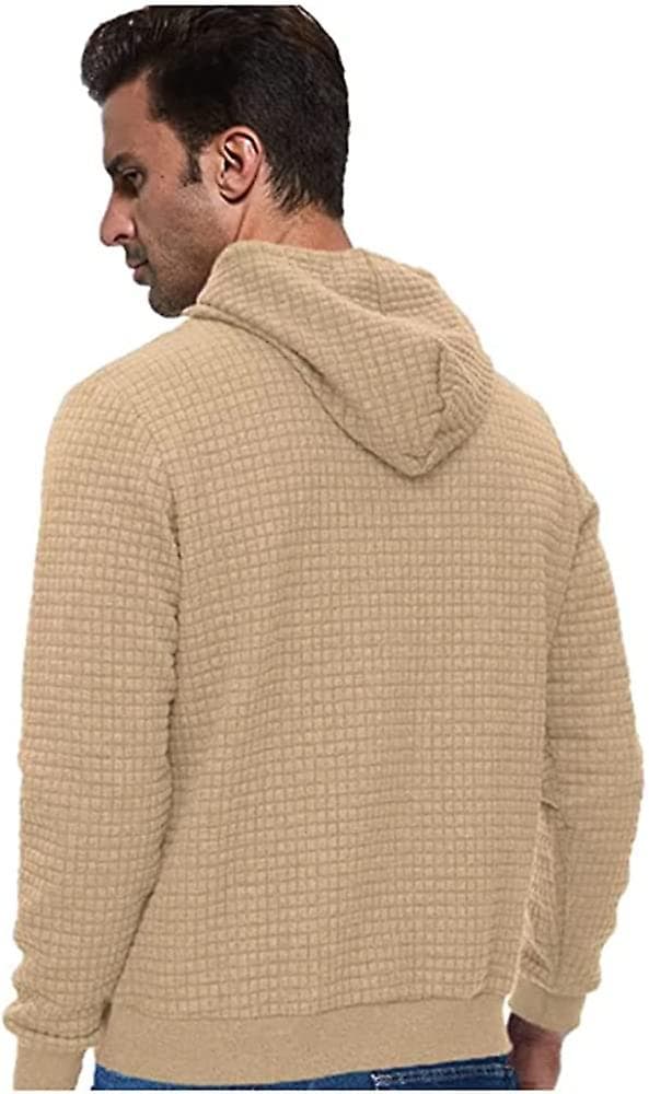 Herrar Hoodies Pullover Casual Jacquard Hooded Sweatshirts