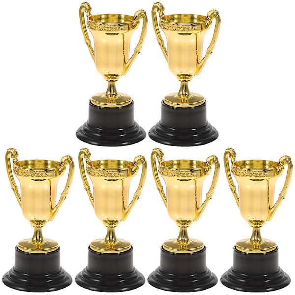 6 st Plasttroféer Vinnare Troféer Barn Troféer Leksakstroféer Festpresenter