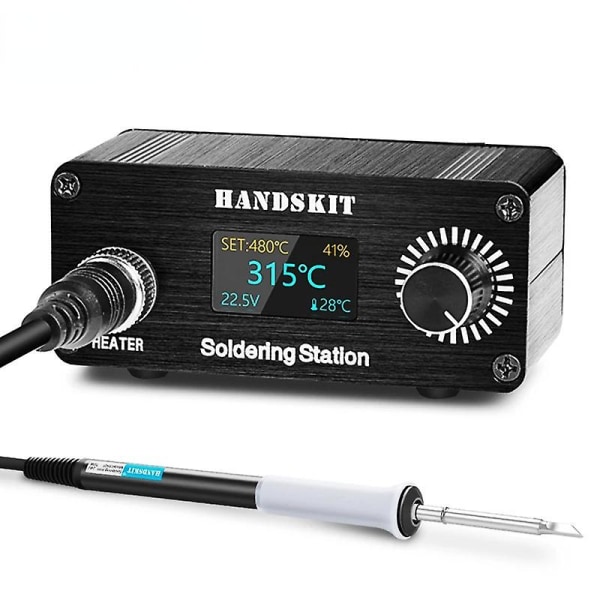 T12 Lödstation Oled Digital Temp Justering Reparation Lödkolv Utrustning Bärbar Hem Elektronik Reparationsverktyg Set