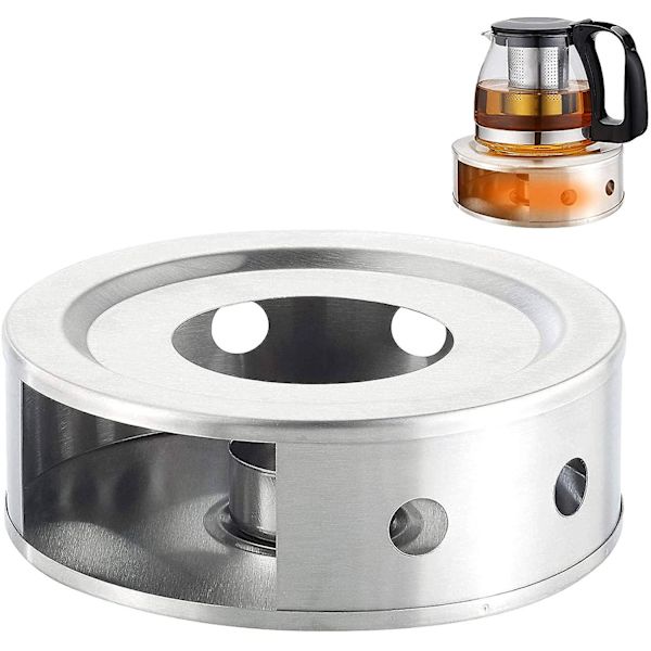 Teewärmer Kaffee Stövchen aus Edelstahl mit Teelichthalter Tee-Basis, Typ2 Typ2