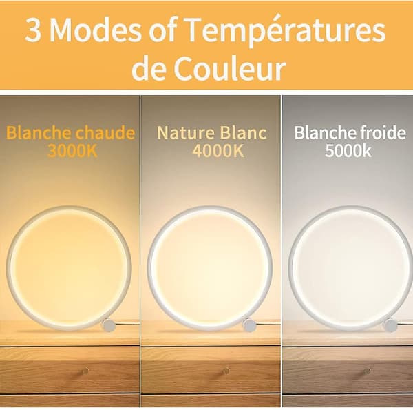 LED Natlampe, Smart Sengelampe, Touch Kontrol