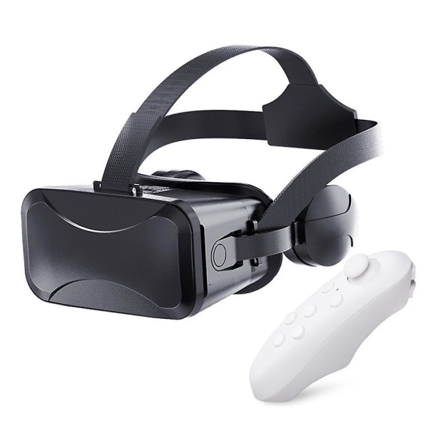 VR Headset Kompatibelt Med - Universelle Virtual Reality Briller - Spil Dine Bedste Mobilspil 360 Film Med Bløde & Komfortable Nye 3D VR Briller | Bl White android line