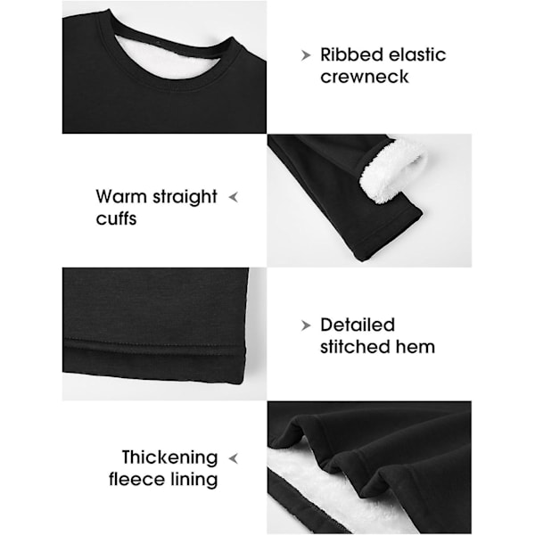 Fleece Sherpa-foret Pullover Vinter Varm Blød Sweatshirt til Loungewear til Kvinder