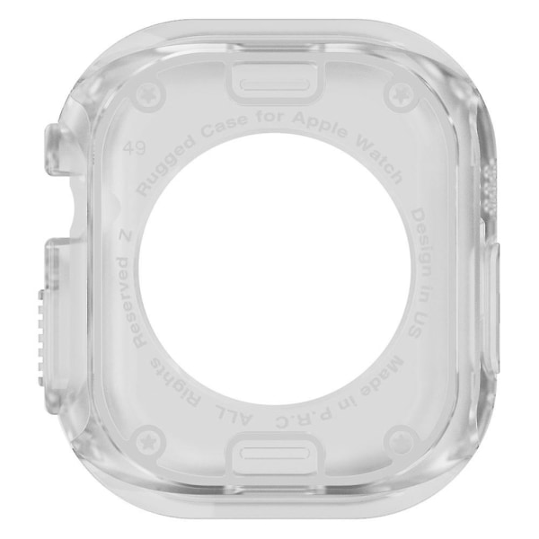 Stötsäkert TPU+PC-skyddsfodral för Apple Watch Ultra 49mm Transparent