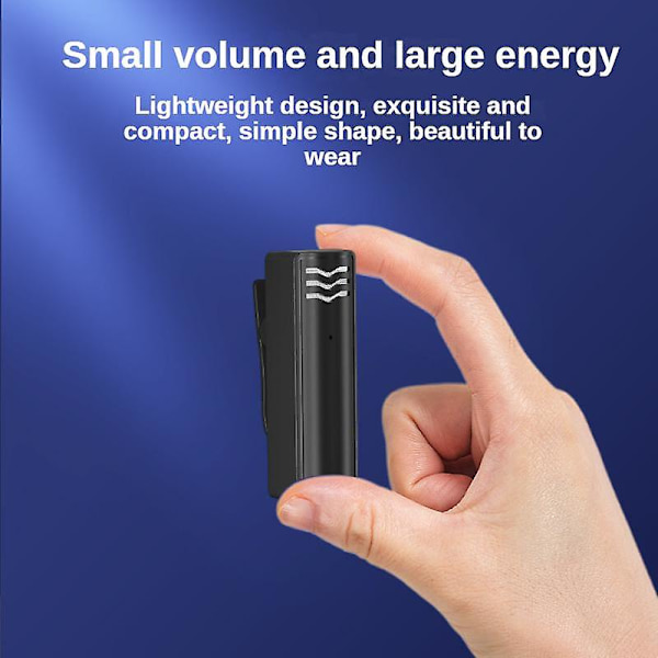 Mini Trådløs Mikrofon Sender + Mottaker Bærbar Mikrofon med Lightning/Type-C-kontakt Type C