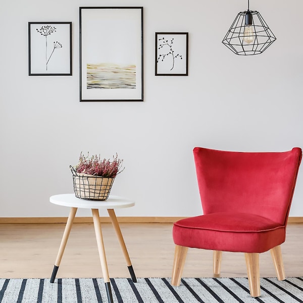 1 Set Nordisk stil bordsben möbelben i massivt ekträ soffbordsskåpsfot 12 cm