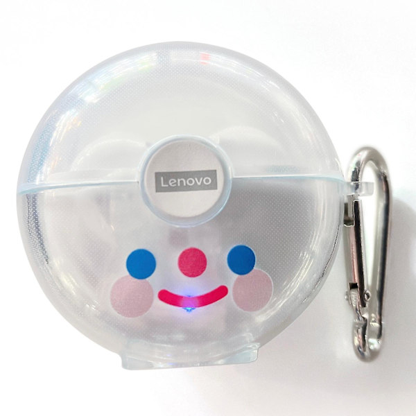 TPU-fodral för Lenovo LP80 Bluetooth-hörlurar, mönstrad, transparent, anti-fall-skydd Smile Face