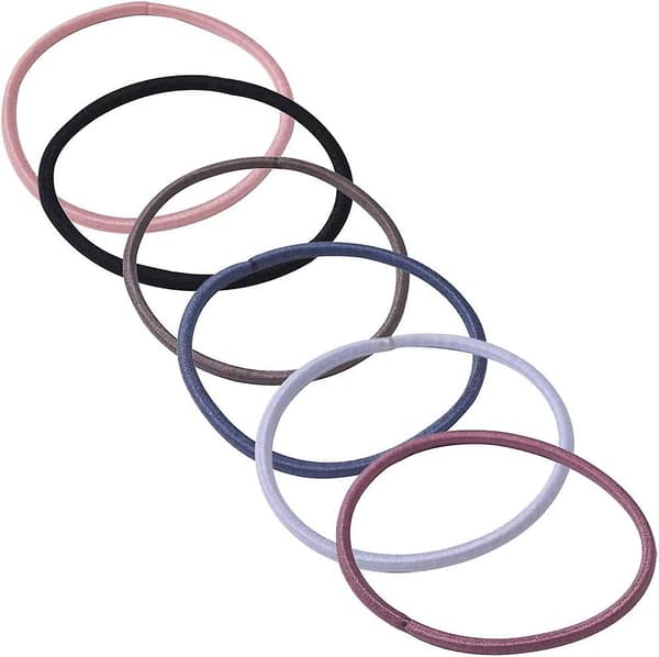 100 stycken Acsergery elastiska hårband, flerfärgade hårsnoddar, 3 mm present