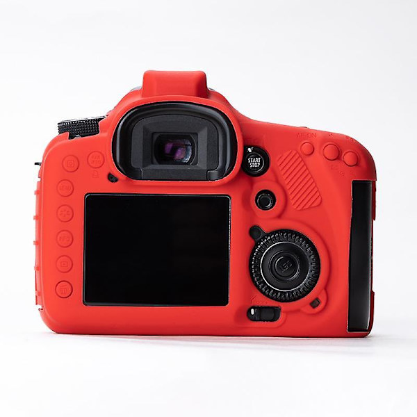 DSLR-kamerans anti-dropp silikonfodral för Canon EOS 7D, mjukt skyddande fodral Red
