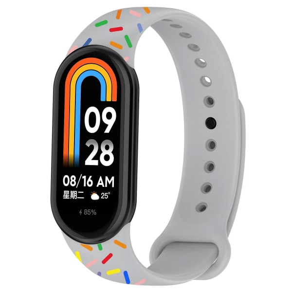 För Xiaomi Smart Band 8 Watch Färgglad Dot Replacement Armband Grey