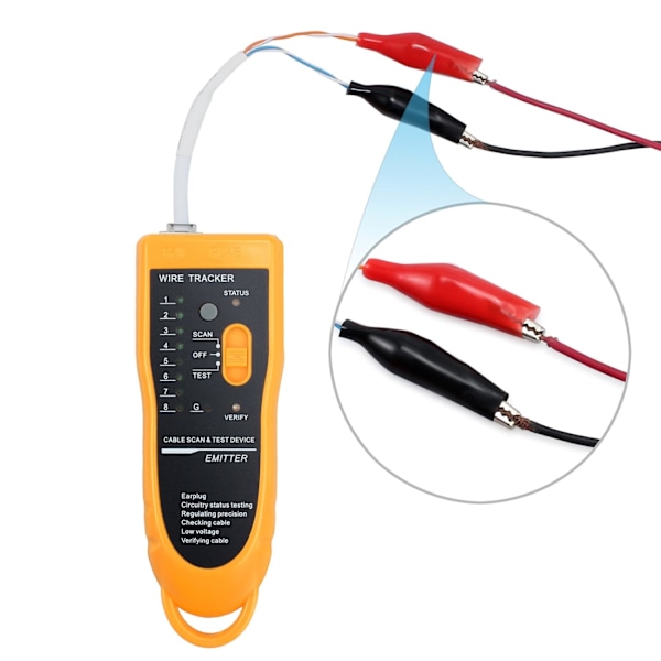RJ11 RJ45 Kabeltester Linjefinder Ethernet LAN Netværkskabeltester Multifunktionel Toner Tracer Tester til Netværkskabel Sammenligning