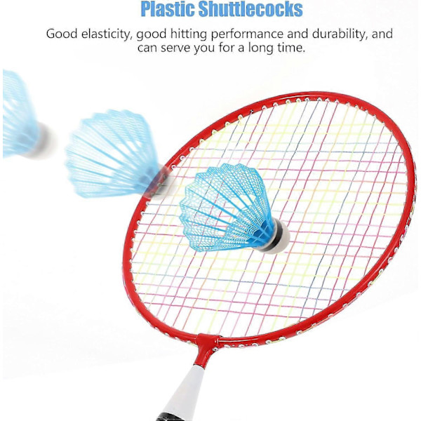 Svettdräkt Badmintonset för Bakgårdar, Pack med 12 Nylon Shuttlecocks Hög Badminton för Badmintonträning Barnset