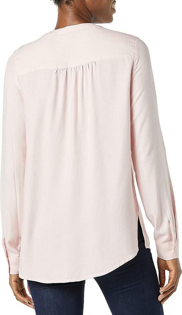 Kvinnors långärmade vävda blus Style 10 M