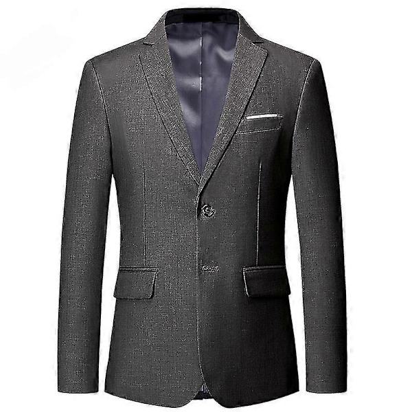 Miesten kevyt bleiseri, rento, kaksinappinen, urheilutakki, bisnestakki grey 4XL
