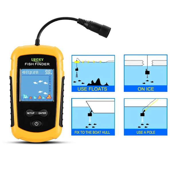 Portabel Trådlös Sonar Sensor Fiske Ekolod Fisksökare För Båt Kajaker Fiske Under Vatten Pesca Tillbehör