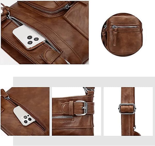 Crossbody tasker til kvinder skuldertasker brown