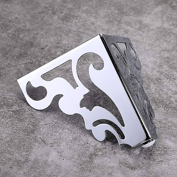4 st möbelben i metall, moderna soffbordben för reparation och restaurering av byrå, garderob, soffbord, bänkskivor, säng, viktkapacitet Silver 12cm 4.7inch
