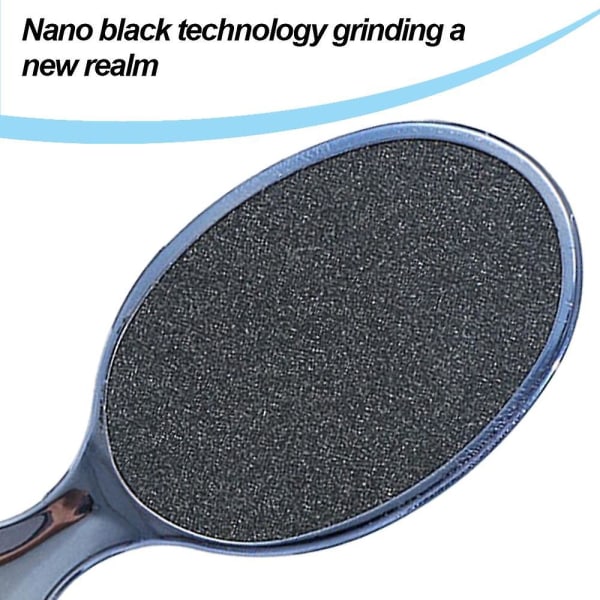 Fod Callus Fjerner Med Glasætsningsteknologi, Nano Glas Fodfil, Fod Pedicure Værktøjer light black matte