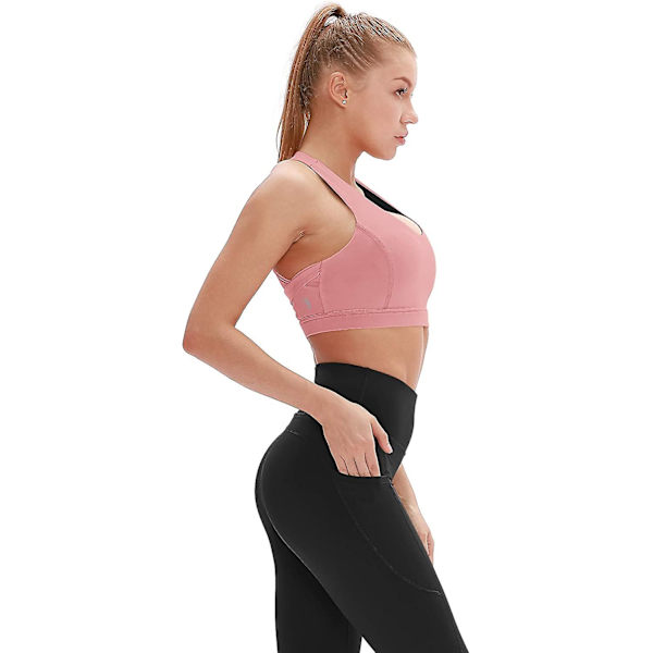 Urheiluliivit naisille treeniin - Fitness, urheilu, juoksuliivit, aktiivivaatteet, joogatoppi Pink S
