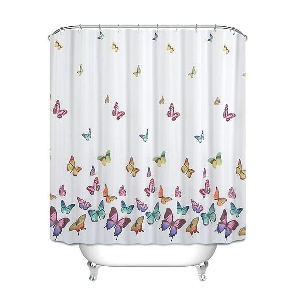 Suihkuverho Koukulla Polyesteri Homeeton Hajuton 180x180cm