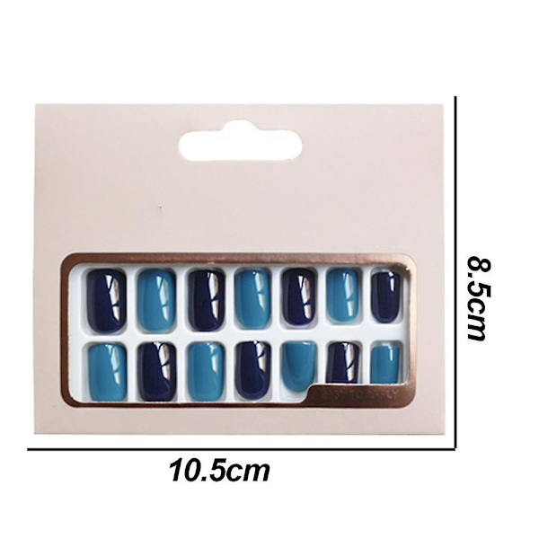 Farve Tryk-på Manicure, Solid Farve Mani style 2
