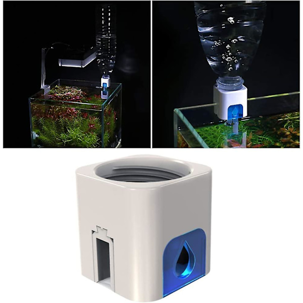 Akvarium Automatisk Vandpåfyldning Ato System Fisk Skildpadde Tank Vandstandsregulator Uden Ledningsføring Flydeventil - Blå
