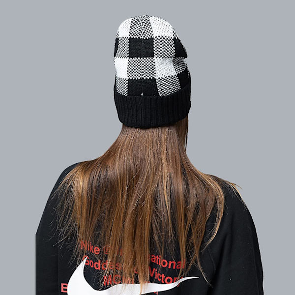 Vinter Termisk Fleeceforet Strikket Balaklava 3 I 1 Full Hette Lue For Acsergery Kvinner Gave