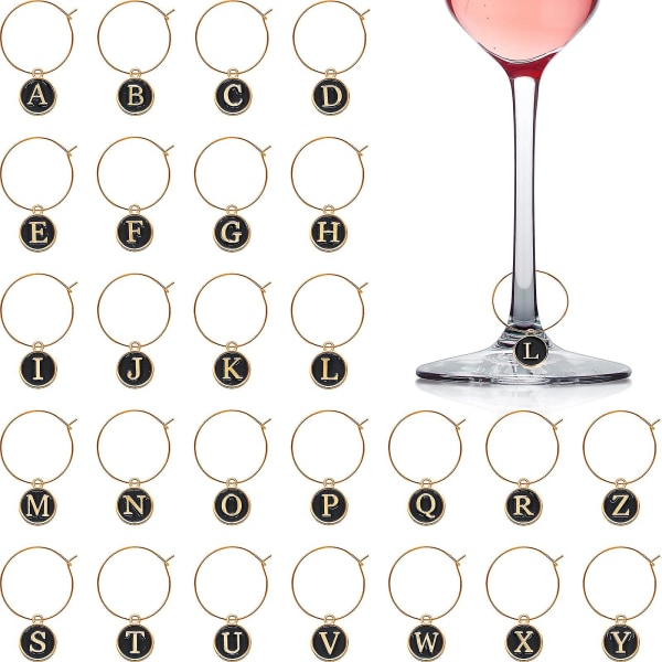 Vinglas Berlock Markers Tags,vinglas Ringar Roliga Dryck Markers Vinglas Identifier For Bachelorette Vinprovning Festdekorationer, set