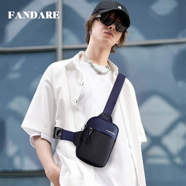 Miesten Rintalaukku Olkalaukku Crossbody-laukku Olkalaukku Reppu Matkailuun Urheiluun Olkapään Ylitykseen Retkeilyyn Kouluun Pyöräilyyn Moottoripyöräilyyn